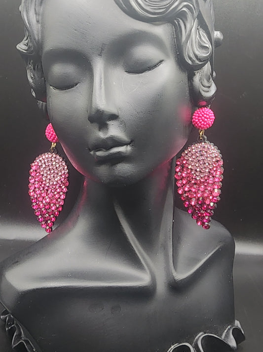 PINK EARINGS DANGLING