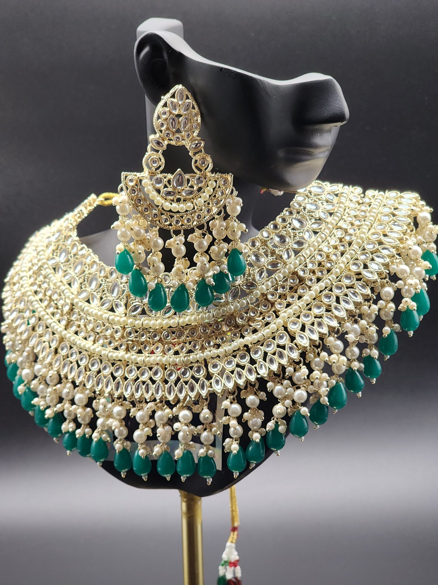 Traditional Elegant Necklaces, beautifully paired with matching earrings and stunning tikka.