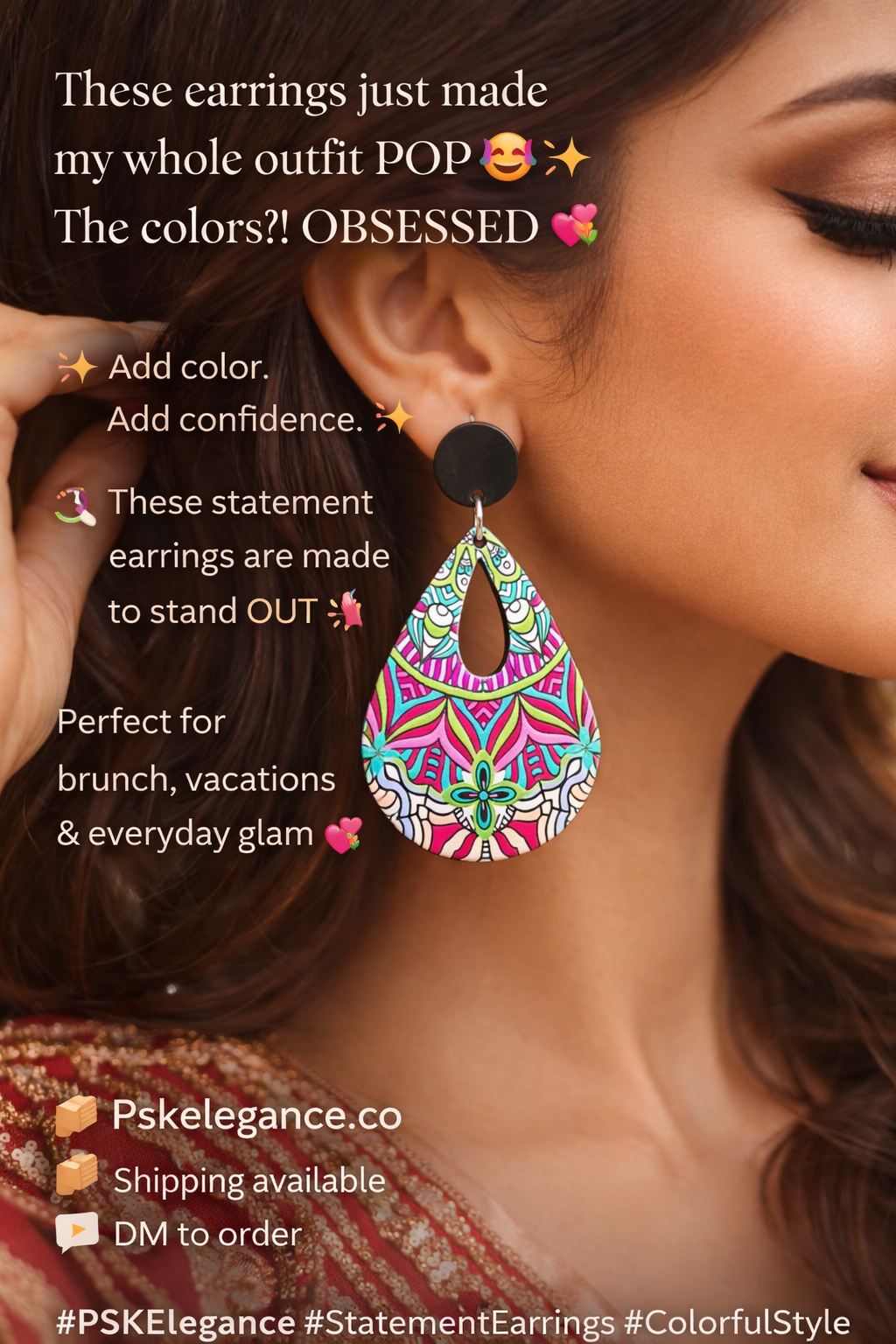 Colorful Dangling Earrings
