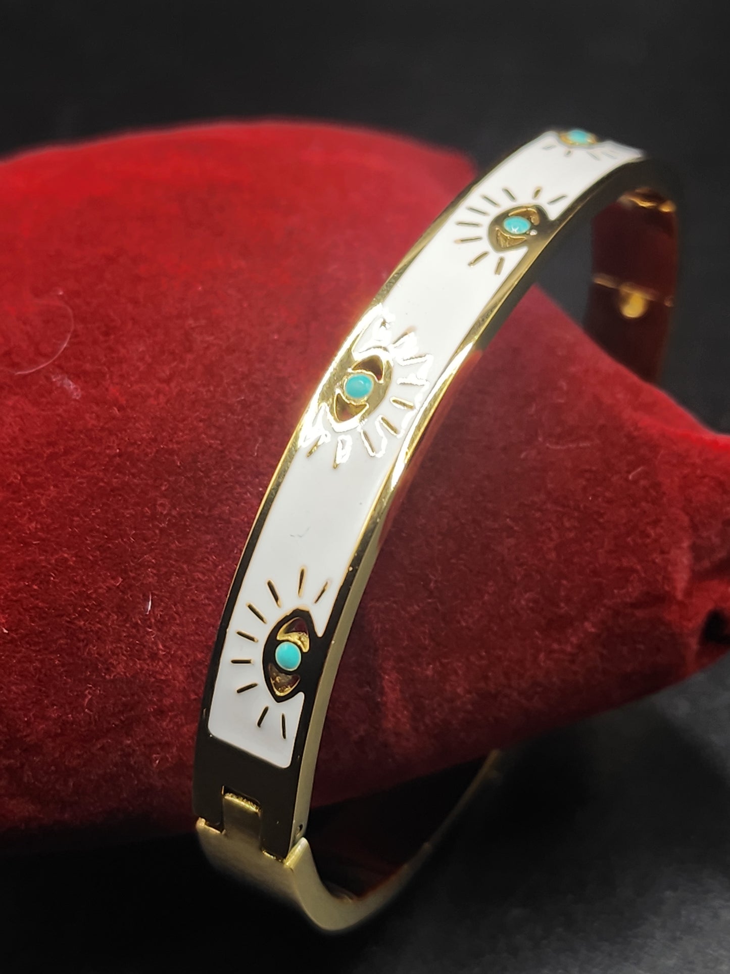 PSK ELEGANCE Evil Eye Enamel Protection Bracelet ✨