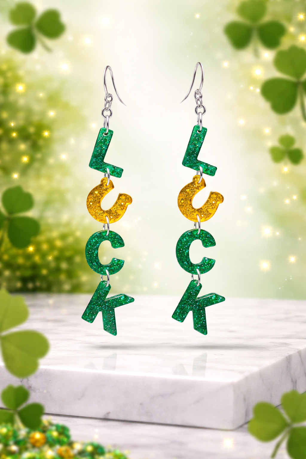 Feeling lucky with these PSK ELEGANCE earrings! ✨