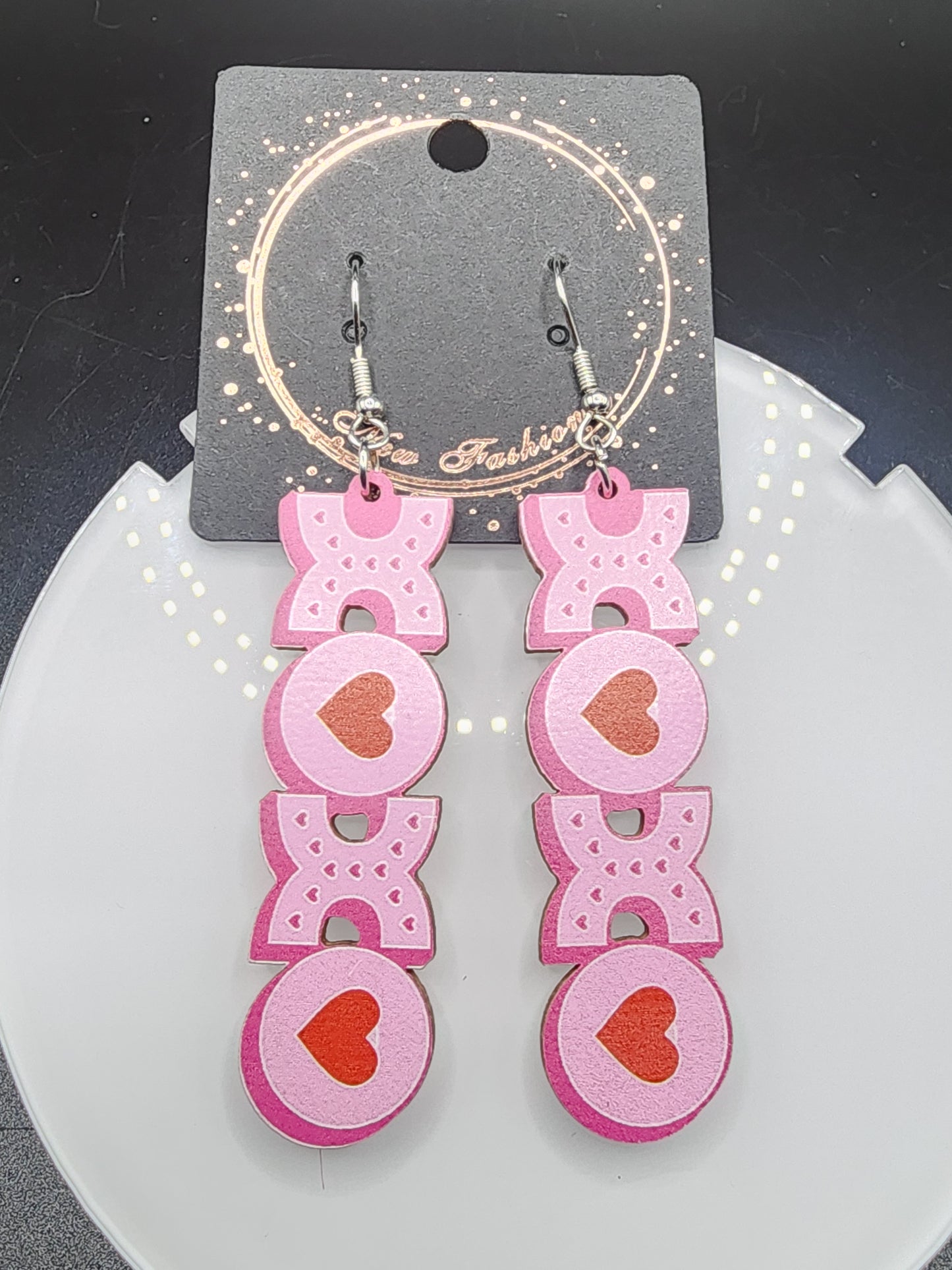 Love Heart Dangling Earrings – Cute  Glitter & Valentine Statement Jewelry