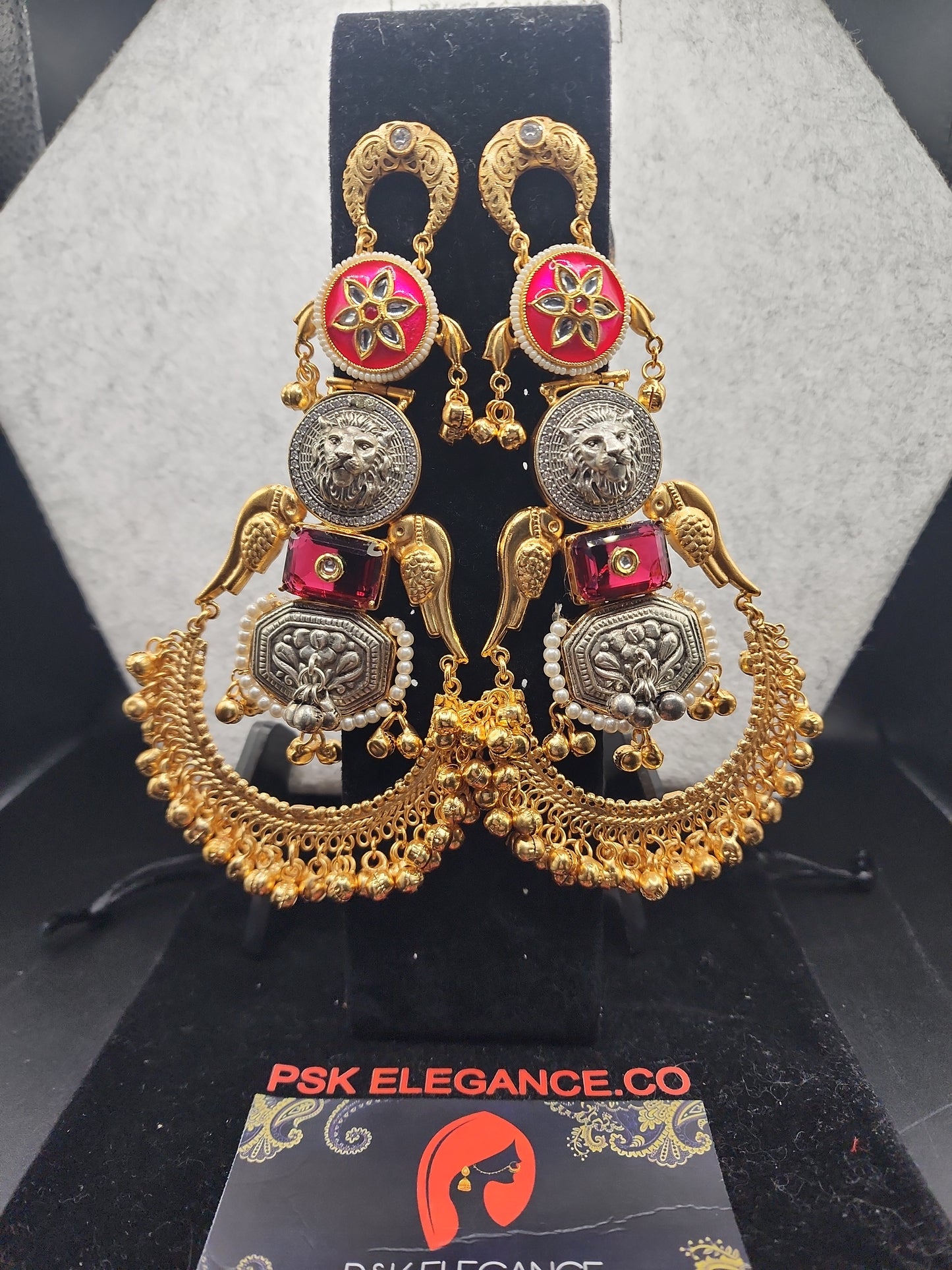 Kashmir Jhumkas Elegant, bold, and eye-catching — a must-have piece for your jewelry collection.