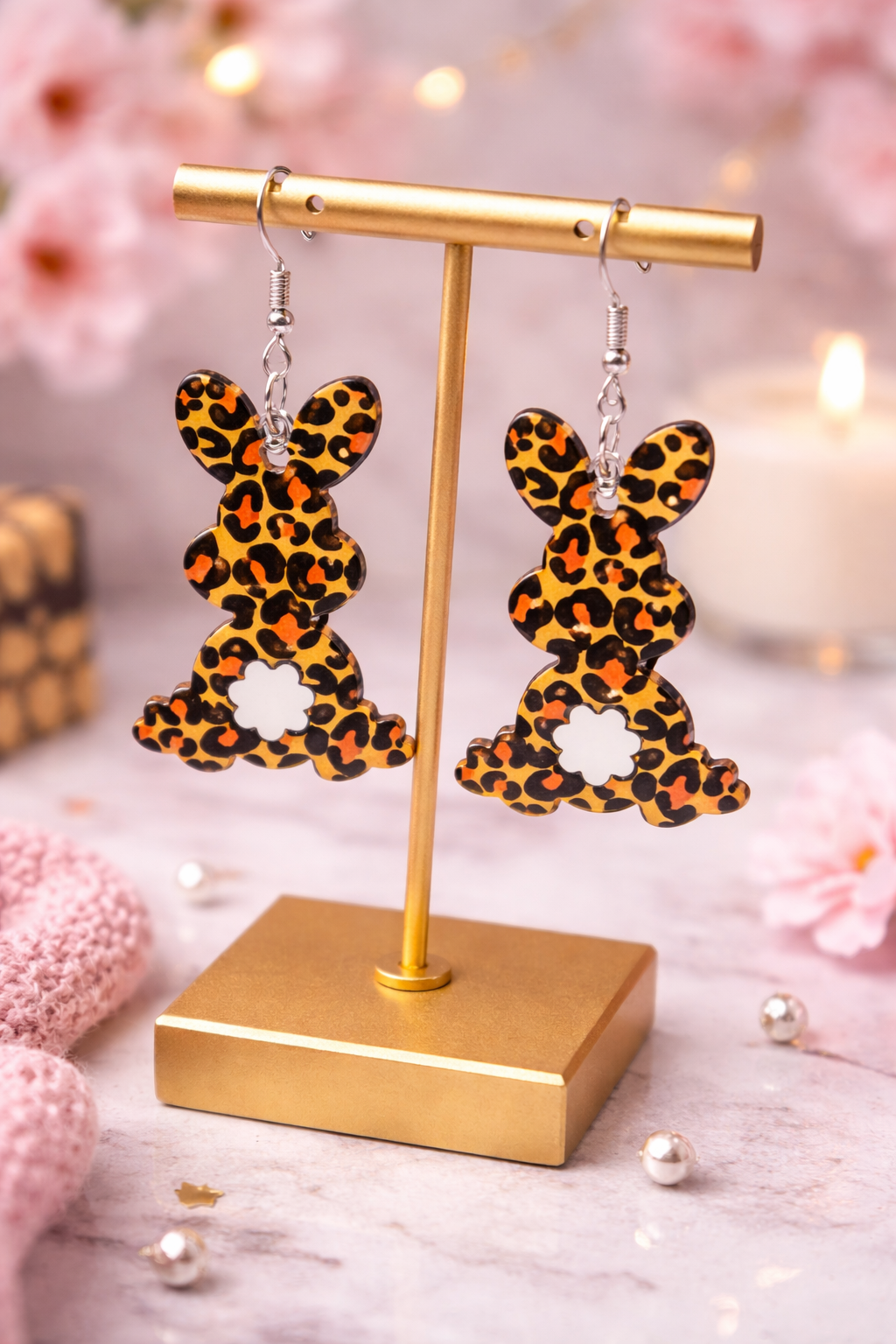 Leopard Bunny Earrings – PSK ELEGANCE