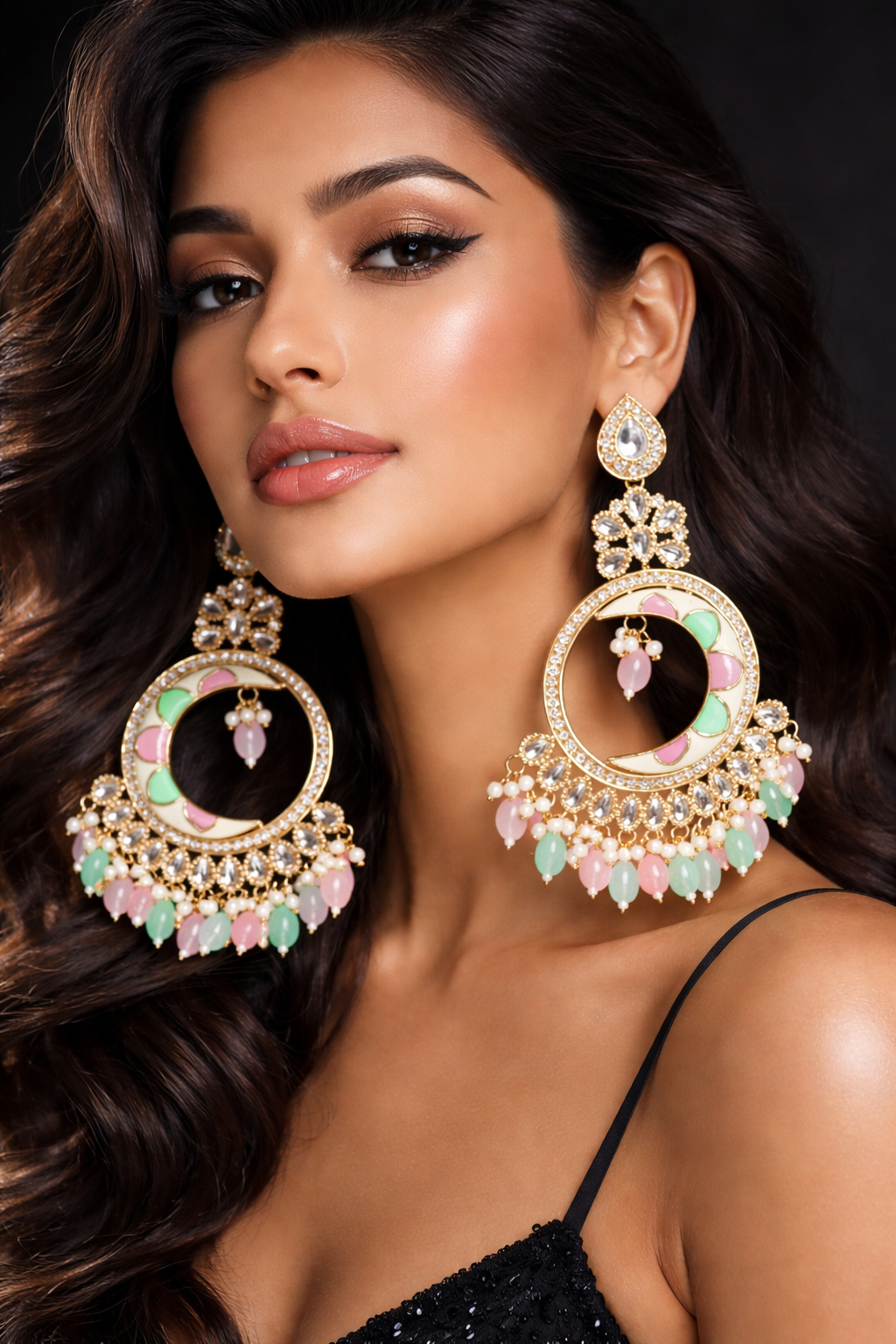 Pastel dreams royal statement jhumkas
