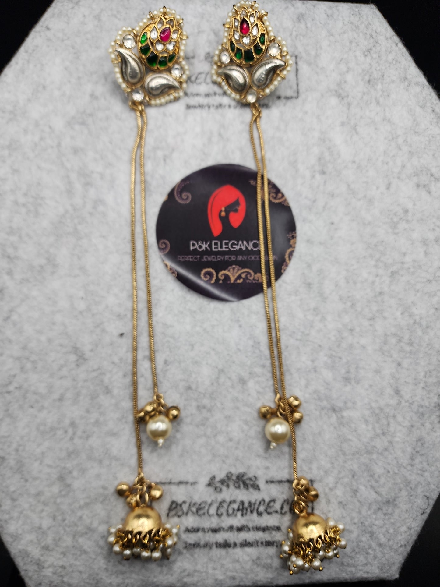 Kashmir Jhumkas Elegant, bold, and eye-catching — a must-have piece for your jewelry collection.