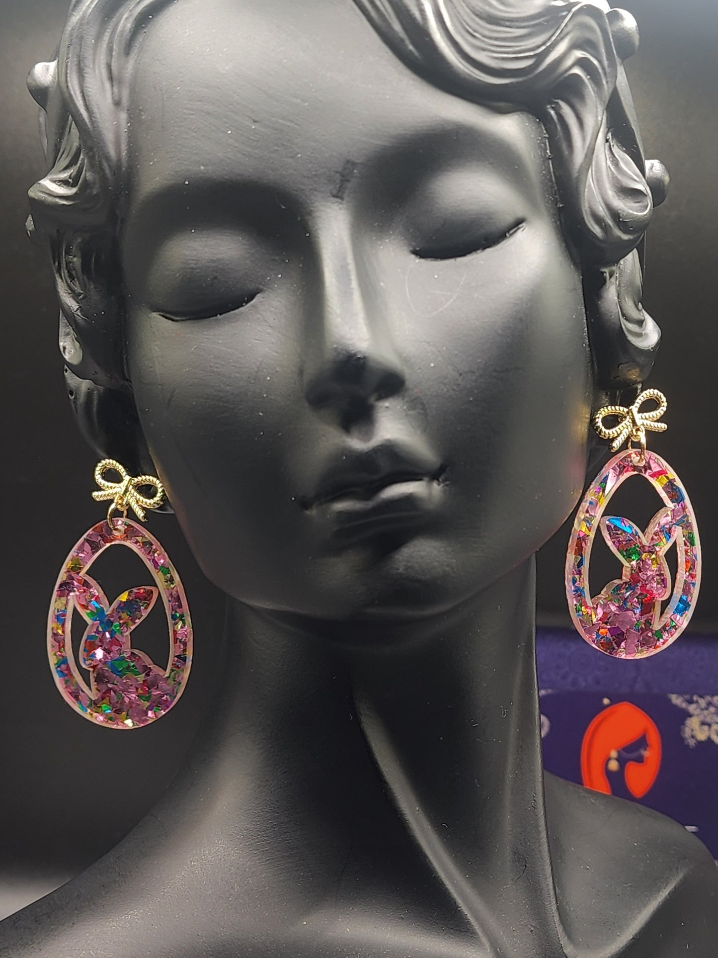 Glitter Bunny Earrings – PSK ELEGANCE