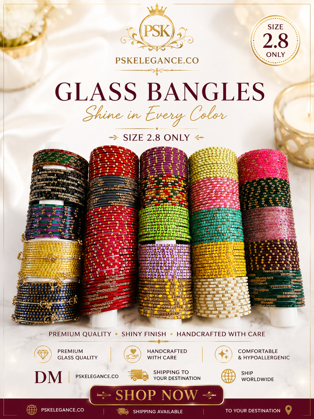 GLASS BANGELS