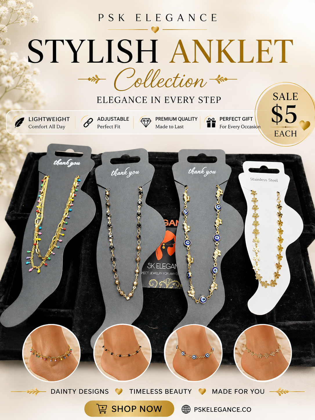 Delicate Anklet Collection
