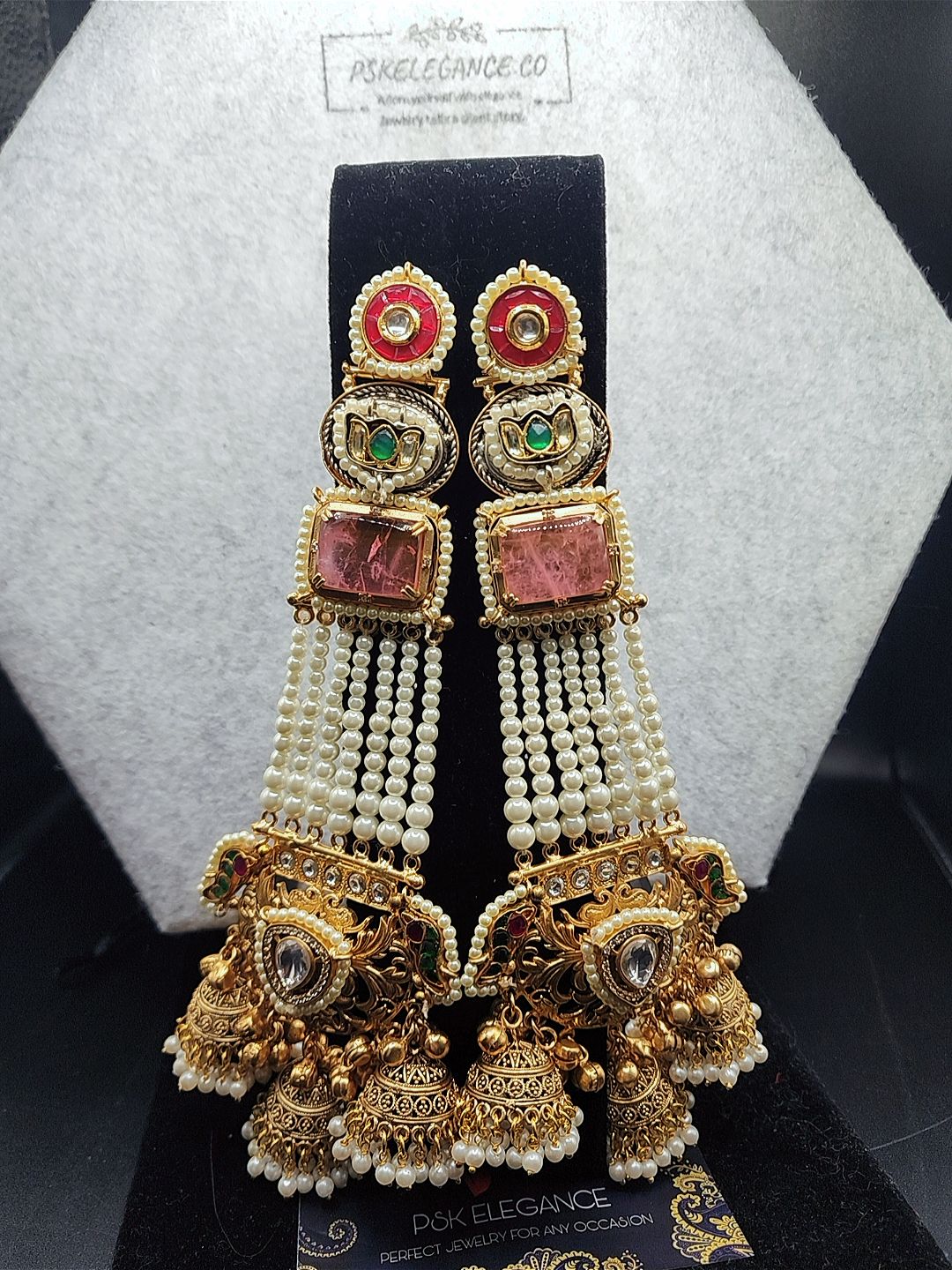 Kashmir Jhumkas Elegant, bold, and eye-catching — a must-have piece for your jewelry collection.
