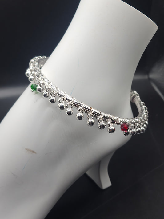 Silver Ghungroo Anklet – Traditional Indian Payal with Bell Charms