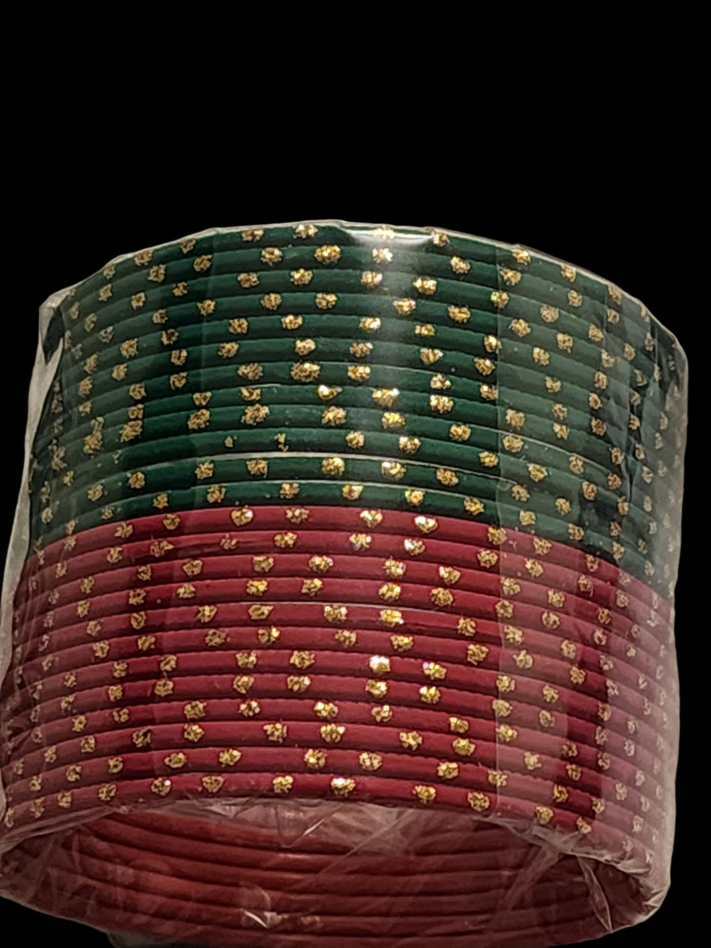 Multicolor Traditional Indian Bangle Set Collection with Gold Glitter Dots for Women | PSK ELEGANCE