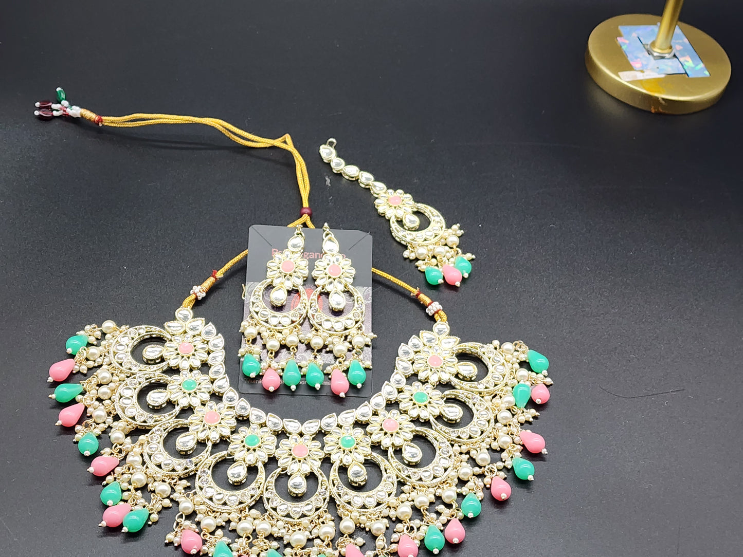 Traditional Elegant Necklaces, beautifully paired with matching earrings and stunning tikka.
