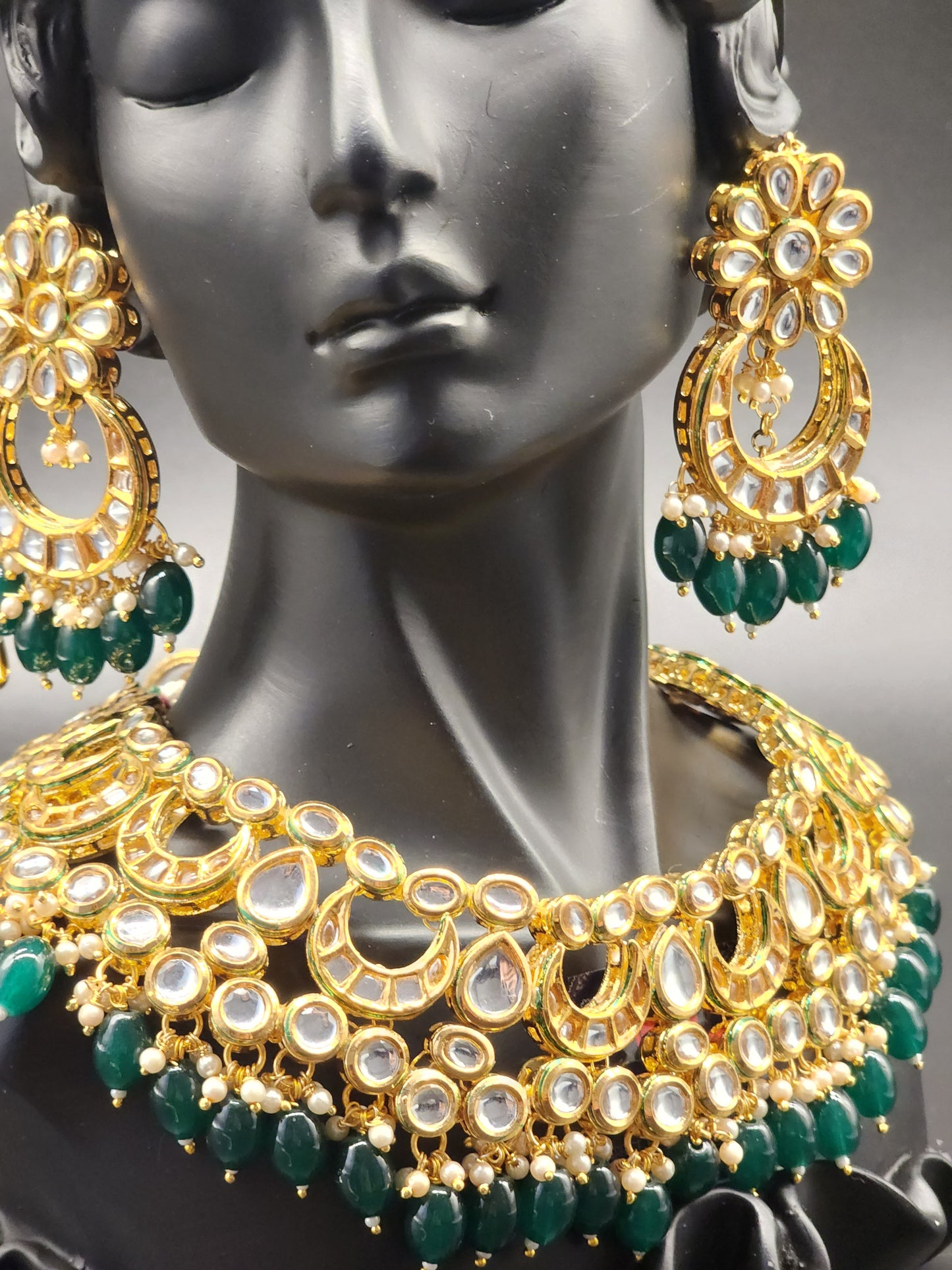 Traditional Elegant Necklaces, beautifully paired with matching earrings and stunning tikka.