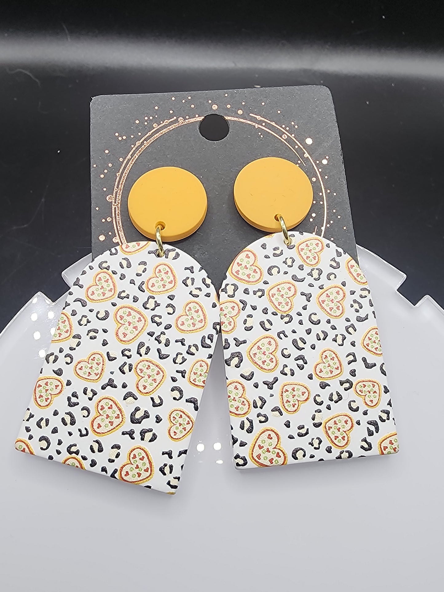 Love Heart Dangling Earrings – Cute  Glitter & Valentine Statement Jewelry