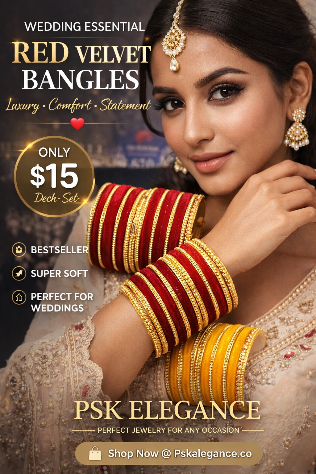 Various Colors Velvet Bangles