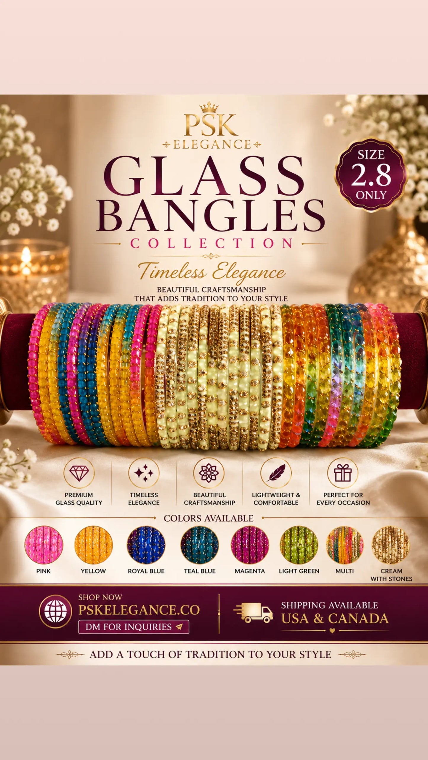 GLASS BANGELS