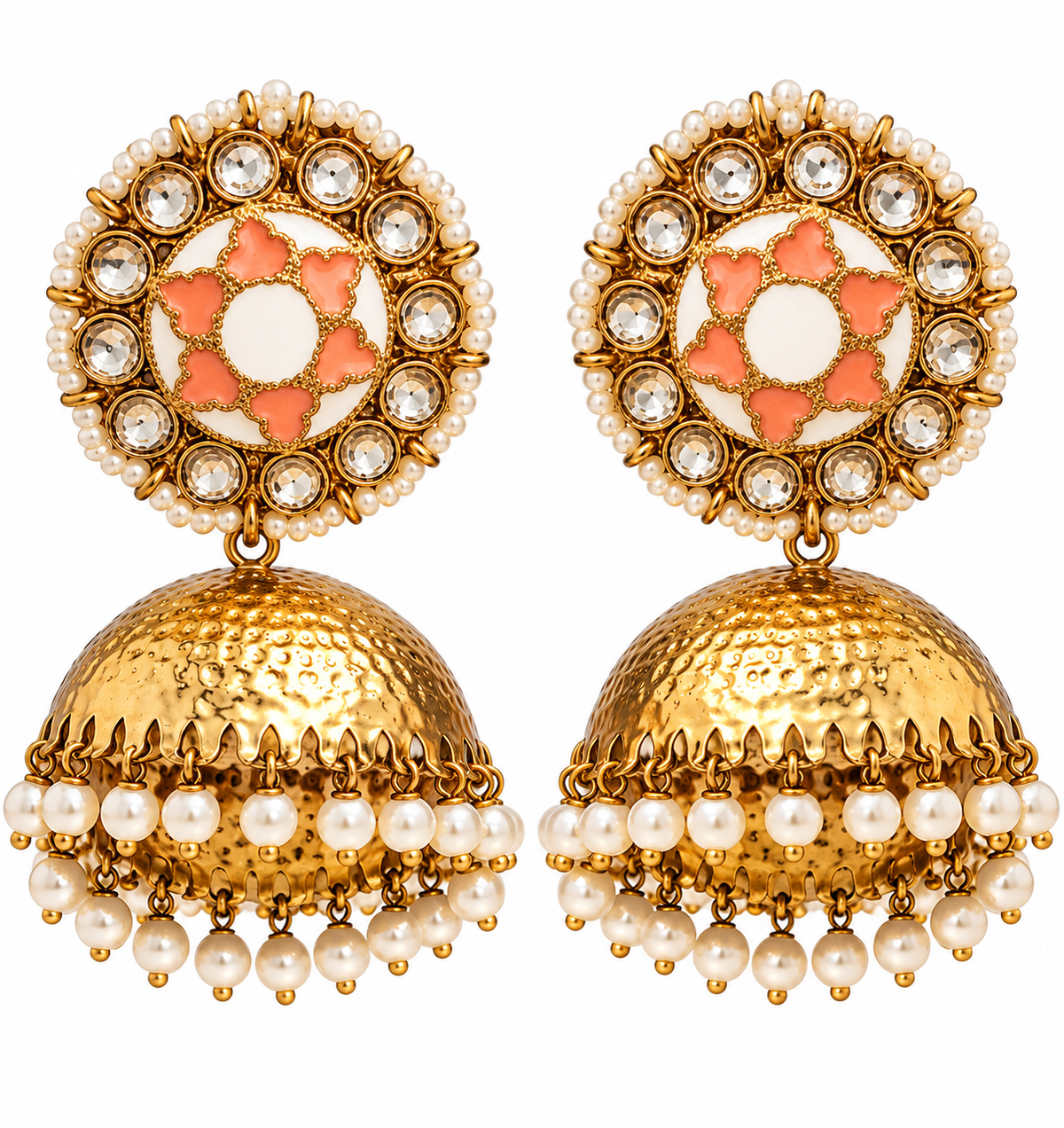 Kundan Meenakari Jhumka