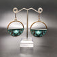Turquoise Geometric Dangles
