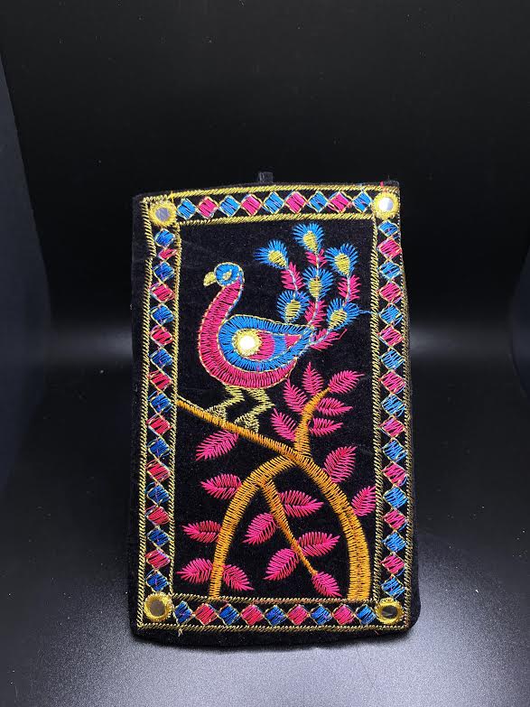 Colorful Peacock Phone Purse