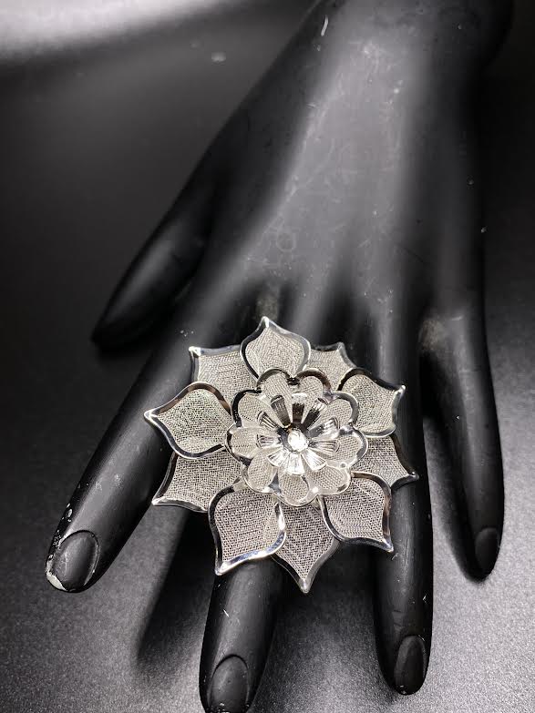 White Flower Ring