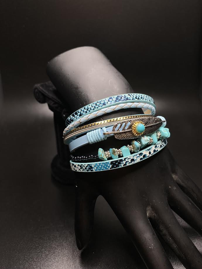 Stacks of Blue Bracelet