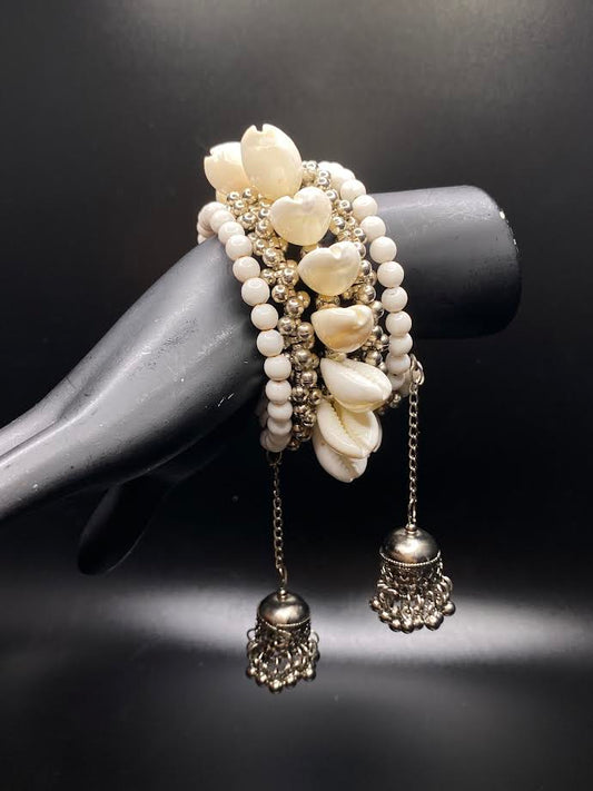 Shells Jhumka Bracelet