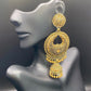 Gold and Gold Heart Jhumkas