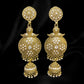 Gold and White Super Sun Jhumkas