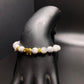 White Marble Elephant Beaded Bracelet