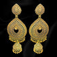 Golden Raindrop Jhumkas