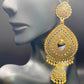 Golden Raindrop Jhumkas