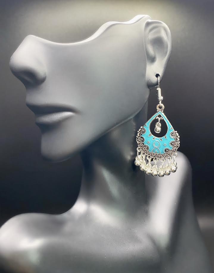 Sky Blue Droplet Earrings