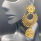 Golden Starburst Jhumkas