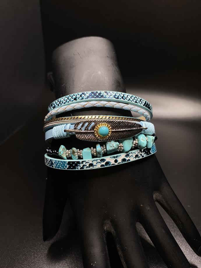 Stacks of Blue Bracelet