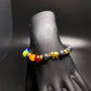 Multicolored Black Elephant Beaded Bracelet
