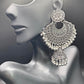 Silver Fan Jhumkas