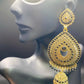 Gold and Black Raindrop Jhumkas