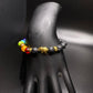 Multicolored Black Elephant Beaded Bracelet