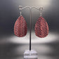 Maroon Patterned Dangles