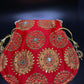 Red Dazzling Desi Purse
