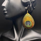 Shimmer Peacock Feather Dangles