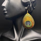 Shimmer Peacock Feather Dangles & Bracelet