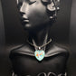 Blue Bunny Heart Necklace