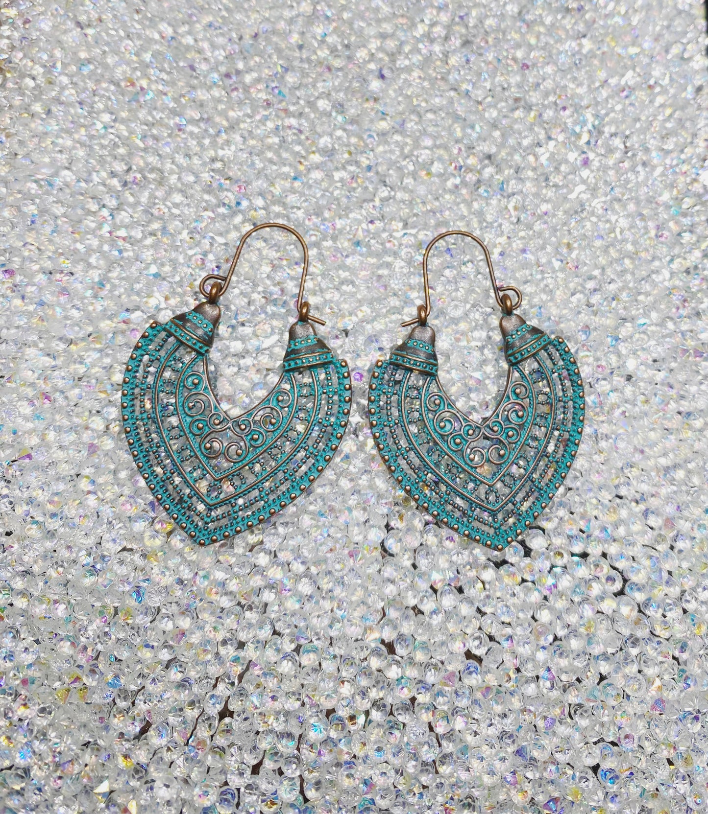 Turquoise Feather Dangles