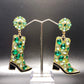 Green Bling Boots Dangles