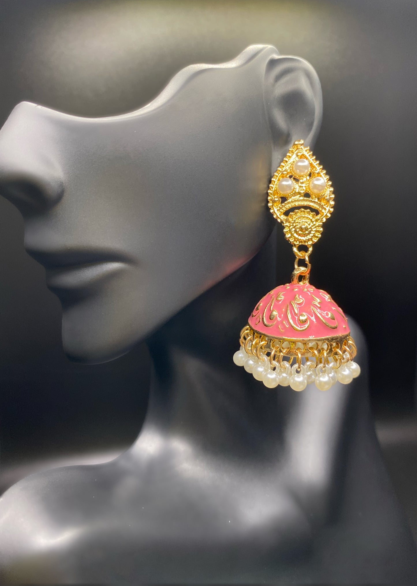 Pink Passion Jhumkas