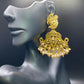 Golden White Shining Peacock Dangles