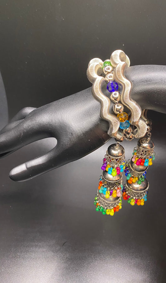 Multicolor Jhumka Bracelet