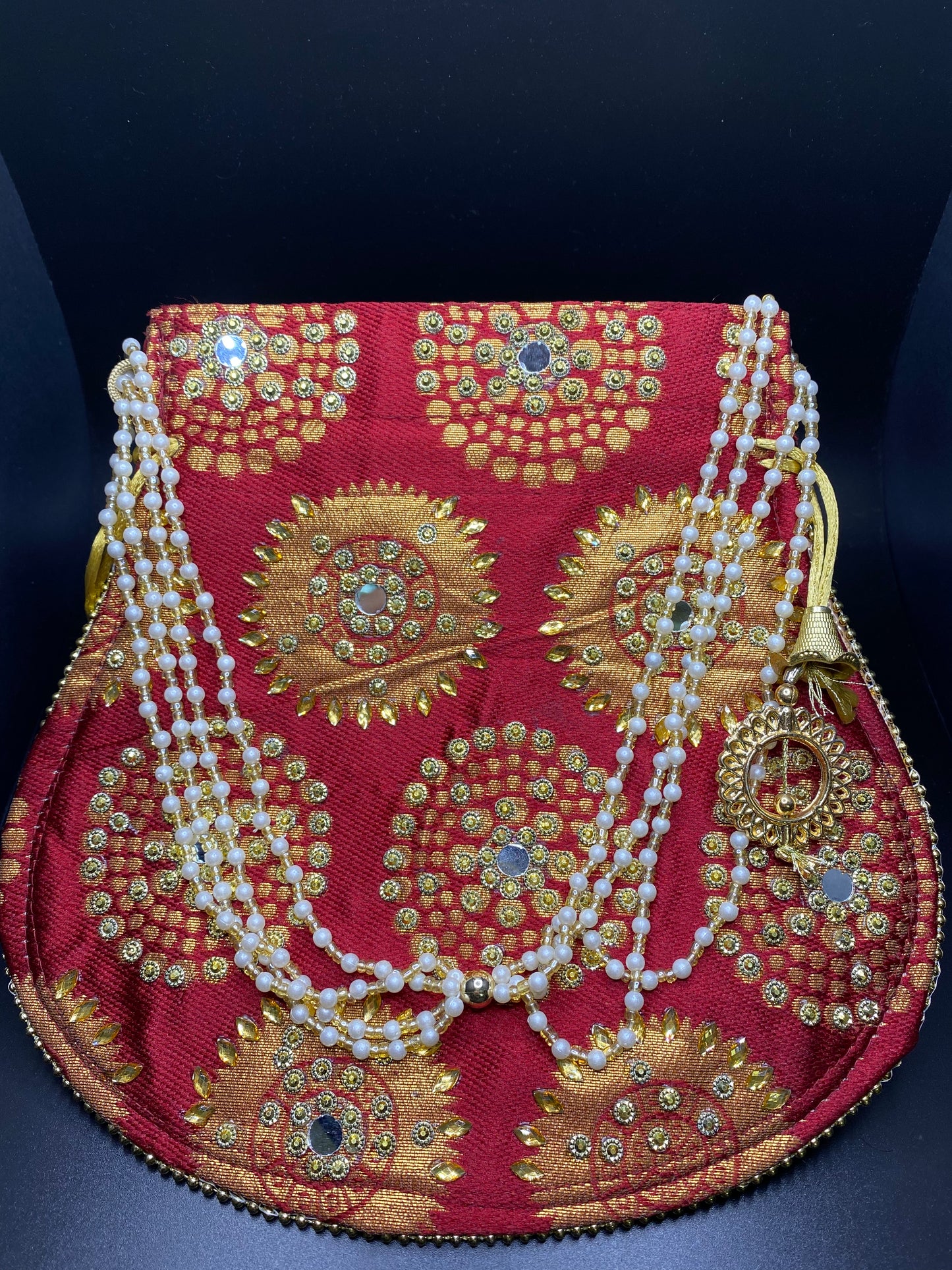 Royal Red Dazzling Desi Purse